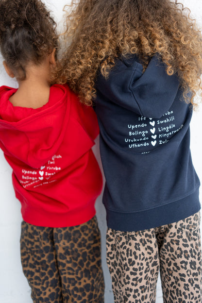 LOVEFRICA ORGANIC KIDS HOODIE