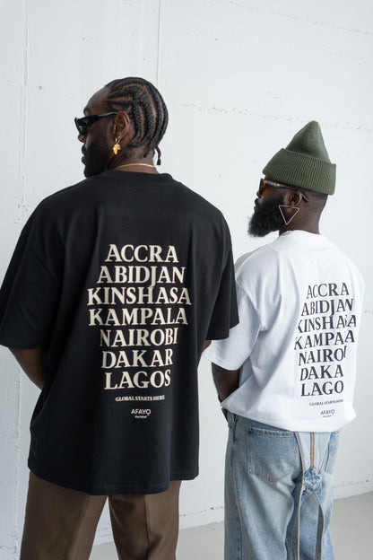 CITIES OF AFRICA Oversize T-Shirt
