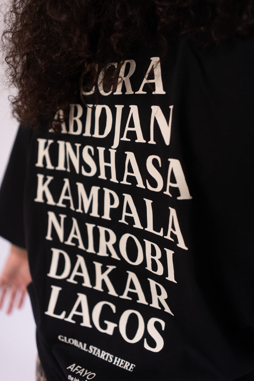 CITIES OF AFRICA Oversize T-Shirt