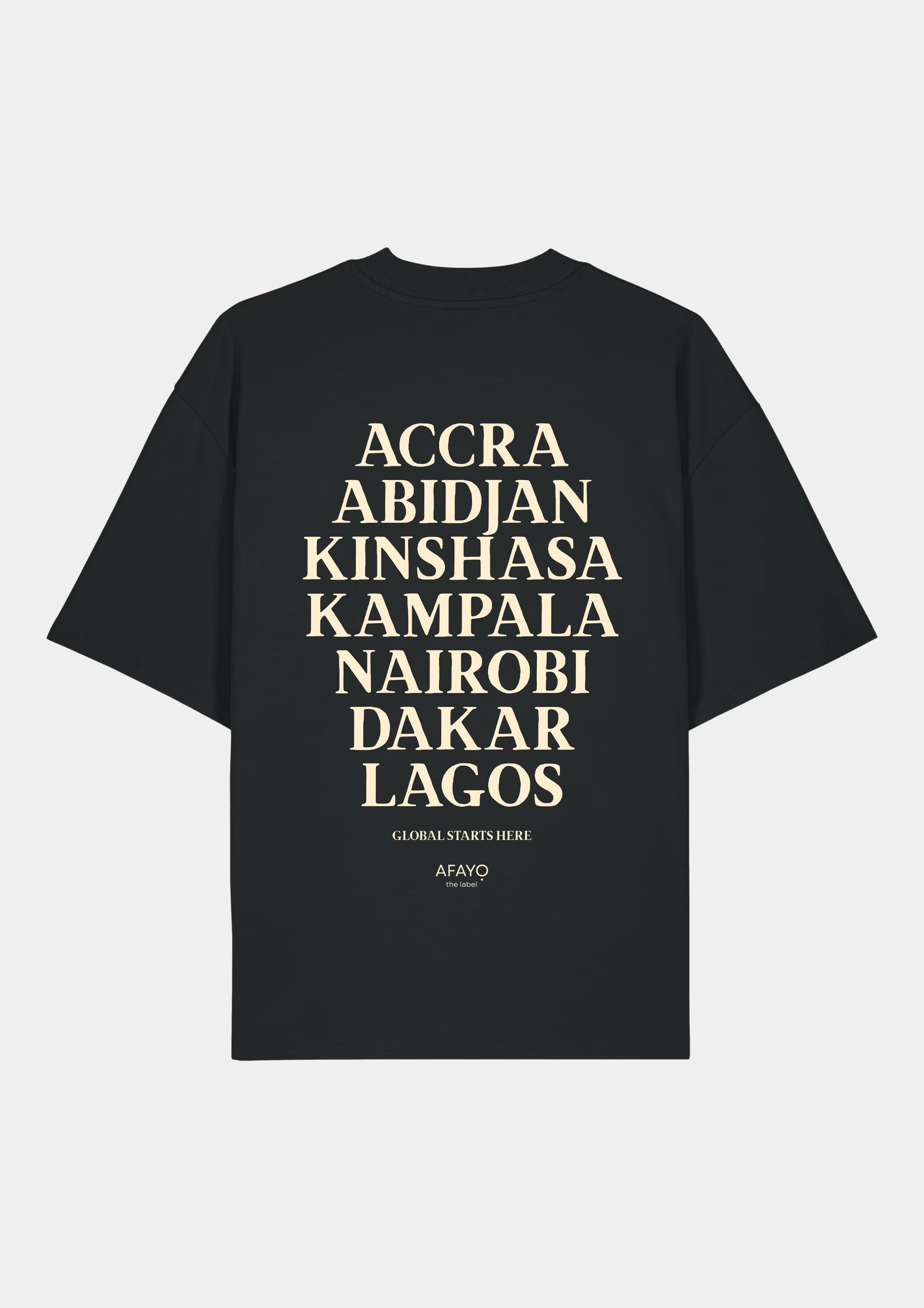 CITIES OF AFRICA Oversize T-Shirt