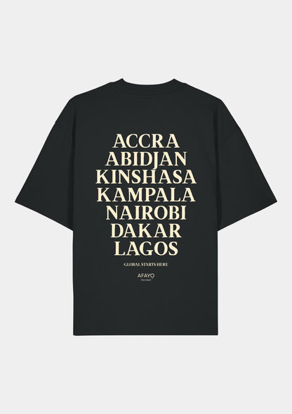 CITIES OF AFRICA Oversize T-Shirt