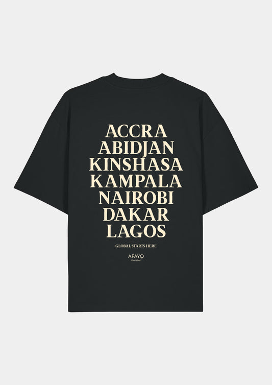 CITIES OF AFRICA Oversize T-Shirt