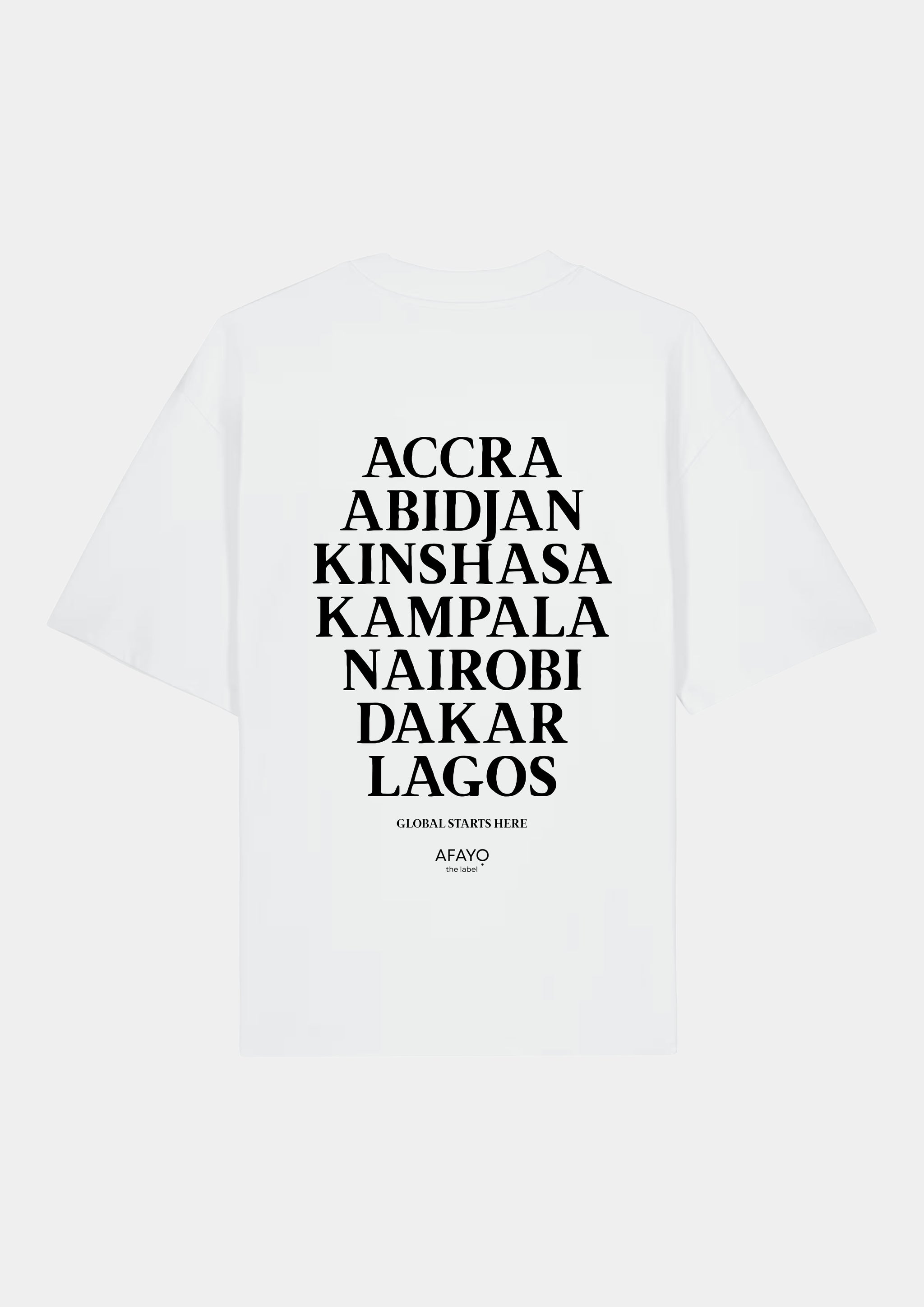 CITIES OF AFRICA Oversize T-Shirt