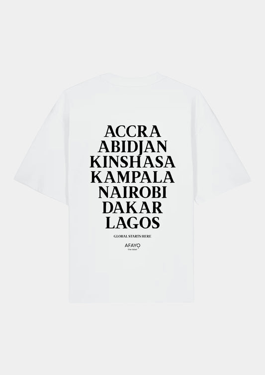 CITIES OF AFRICA Oversize T-Shirt
