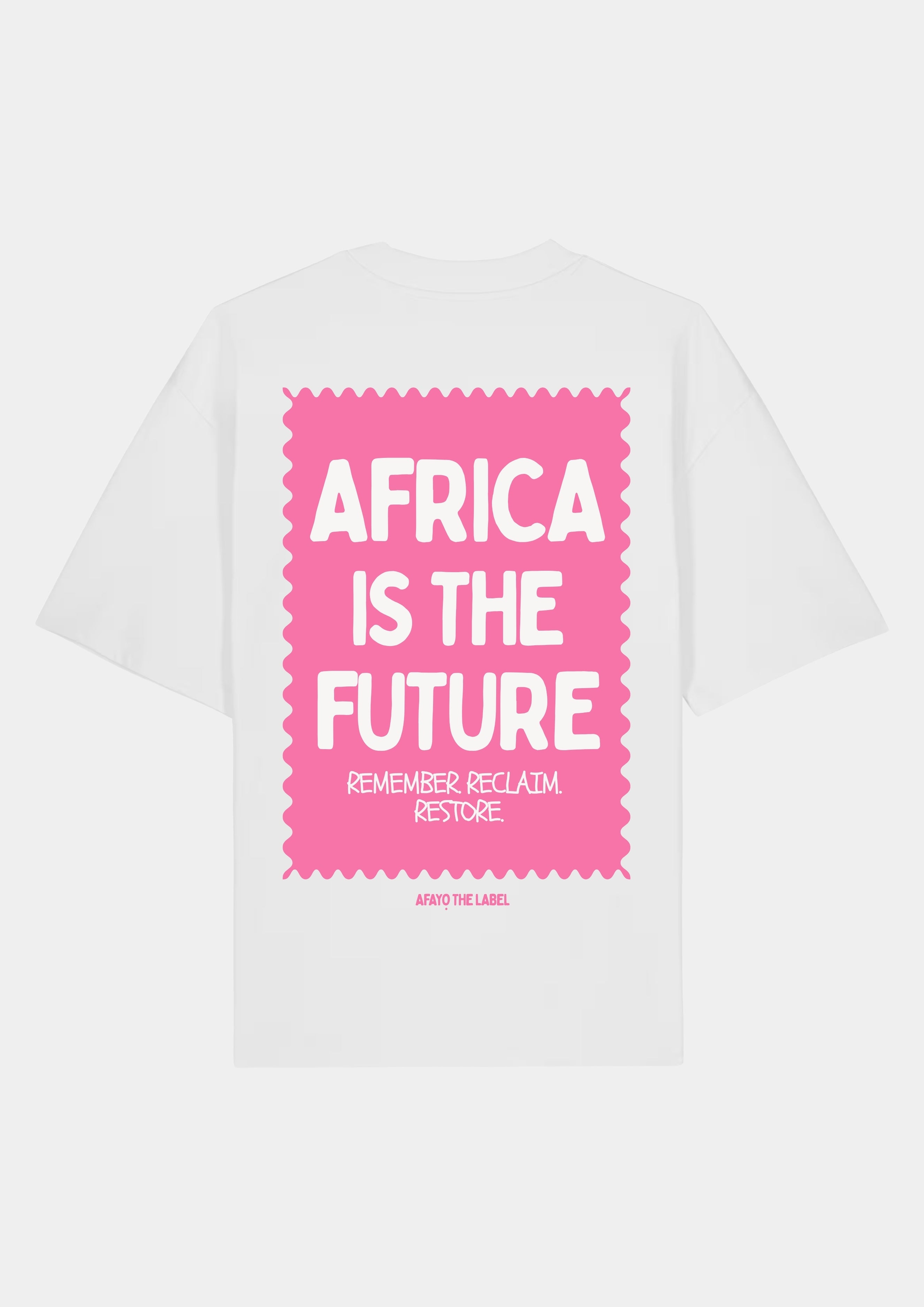AFRICA IS THE FUTURE Oversize T-Shirt pink