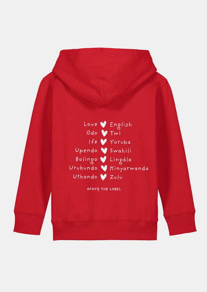 LOVEFRICA ORGANIC KIDS HOODIE