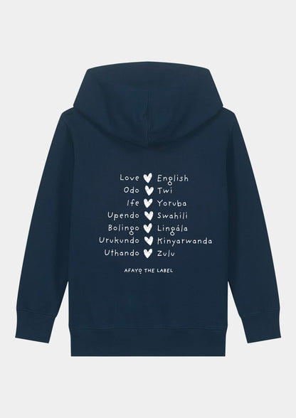 LOVEFRICA ORGANIC KIDS HOODIE