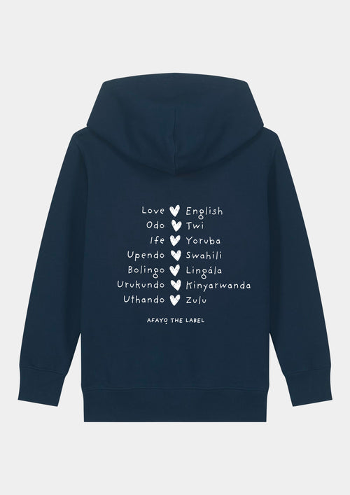 LOVEFRICA ORGANIC KIDS HOODIE