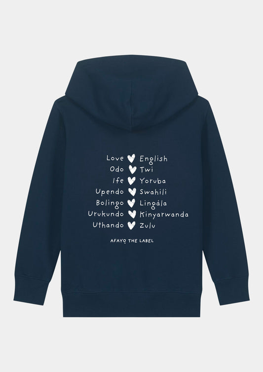 LOVEFRICA ORGANIC KIDS HOODIE